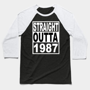 Straight Outta 1987 Baseball T-Shirt